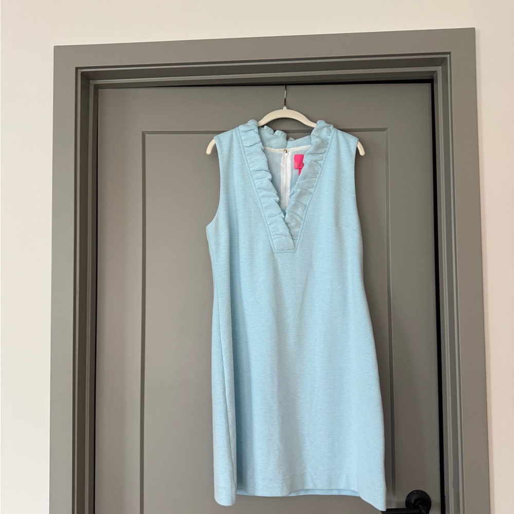 Lilly Pulitzer Blue and White Striped Dress